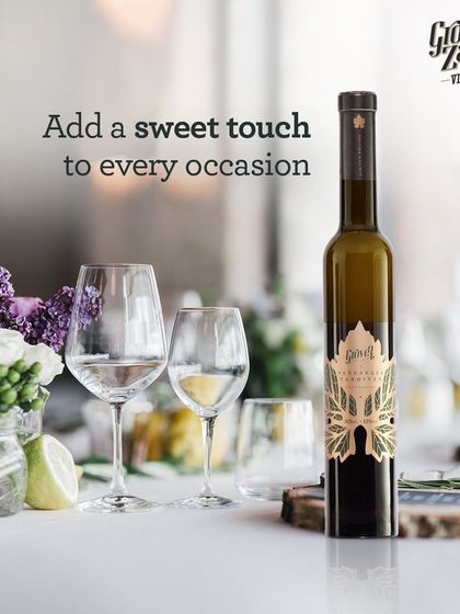 Our Vendanges Tardives is an exquisitely crafted sweet dessert wine. With its alluring golden hue, it is the perfect gift for the bigger celebrations in life.