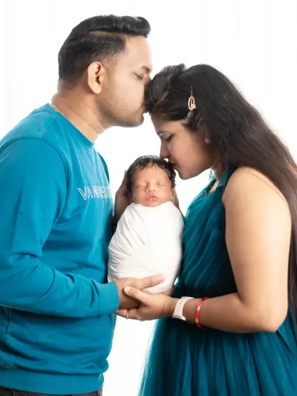 The journey of parenthood begins here. We capture the love and awe new parents feel as they hold their baby together for the first time.