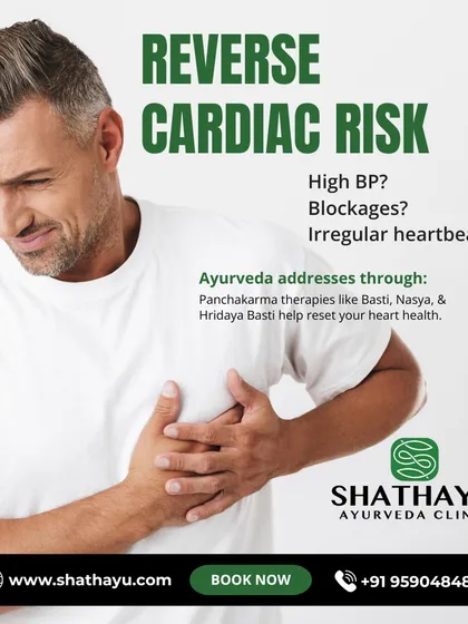I address serious cardiac risks like high blood pressure and arterial blockages using time tested Ayurvedic methods. My plan often includes Panchakarma therapies such as Basti and Hridaya Basti to help reset and support your heart health.