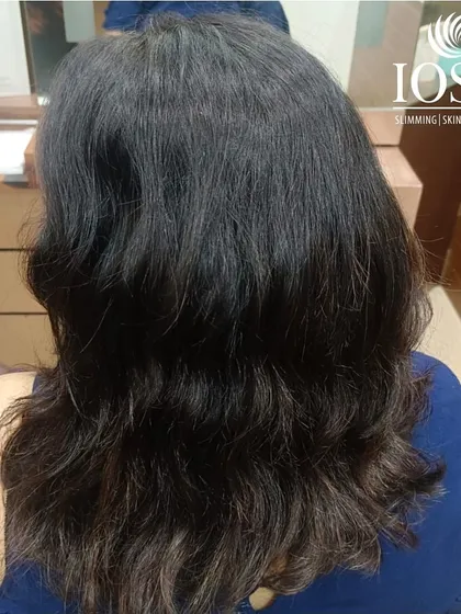 The "before" shot of a hair transformation. Even at this stage, you can see the potential for a great new style. This is the canvas before the art begins.