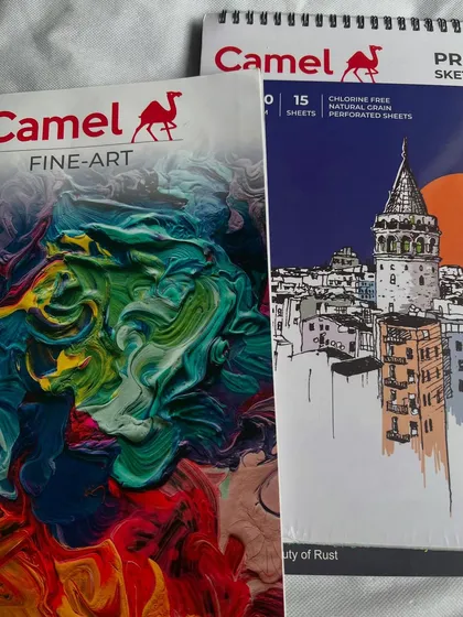 New sketchbooks from Camel Fine Art. An artist can never have too many sketchbooks!