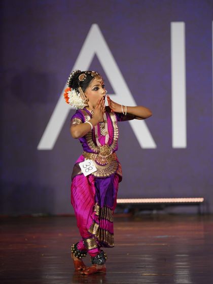 This student's expressive abhinaya and graceful posture captivated the judges, earning her a 2nd place award in the junior category.