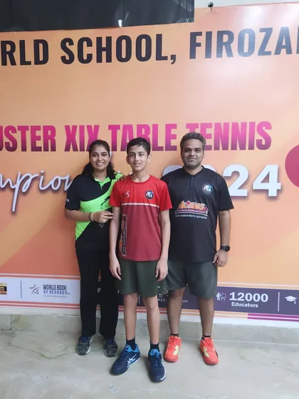 A clean sweep at the CBSE Cluster Tournament. Our player Sidhansh Jain won Gold in the U-14 Individual category.