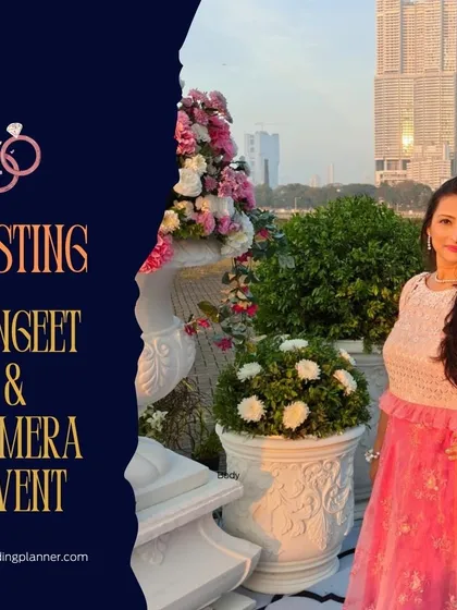 Ready to host another Sangeet and Mamera event. My role often goes beyond choreography to include emceeing and planning, ensuring the event flows perfectly and the couple's unique love story is at the heart of the celebration.