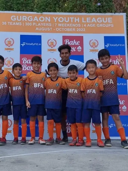 The full U-8 BFA Lions squad that won the Silver Cup. A fantastic team effort all season long.