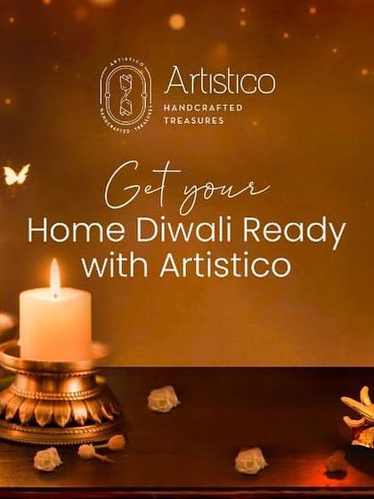 Get your home Diwali-ready with Artisttico. This banner highlights some of my favorite candle holders that bring warmth and light to the festive season.