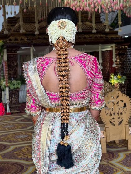 Bhavya Achar - Bridal & Occasion Styling Traditional South Indian Bridal Braids photo 7