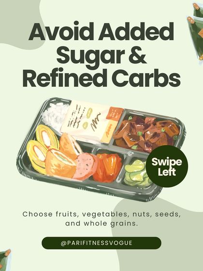 A crucial step in any healthy diet is to avoid added sugar and refined carbs. I help you replace these with nutrient-dense alternatives like fruits, vegetables, and whole grains.