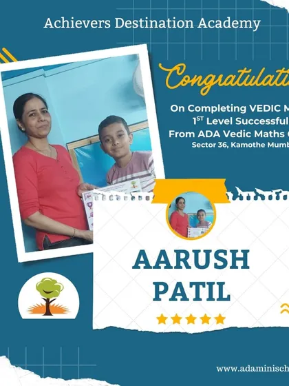 Every level completed is a milestone celebrated! We congratulate our student Aarush on successfully finishing his first level of Vedic Maths. This is how we build confidence, one achievement at a time.