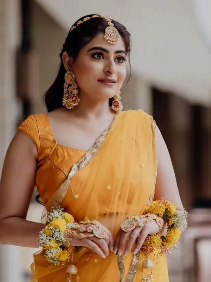 In my bridal era! A beautiful throwback to my own wedding day, captured by Ramit Batra.