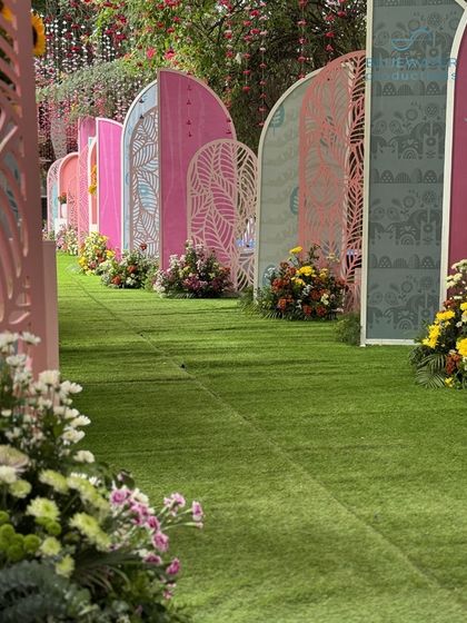 Sneha & Shahil - Wedding Decor and Production The Guest Journey: Entrances, Lounges & Dining photo 10