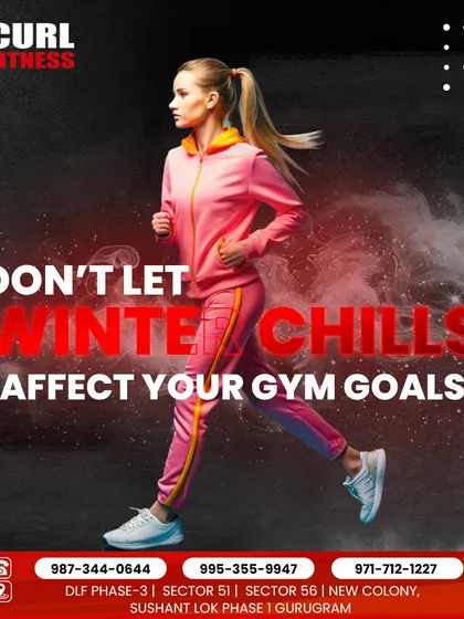 Don't let the winter chill stop you. This is the cover for our guide on how to stay motivated and consistent with your gym goals during the cold season.