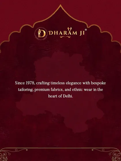 Since 1978, I have been crafting timeless elegance with bespoke tailoring in the heart of Delhi, continuing the legacy my father started.