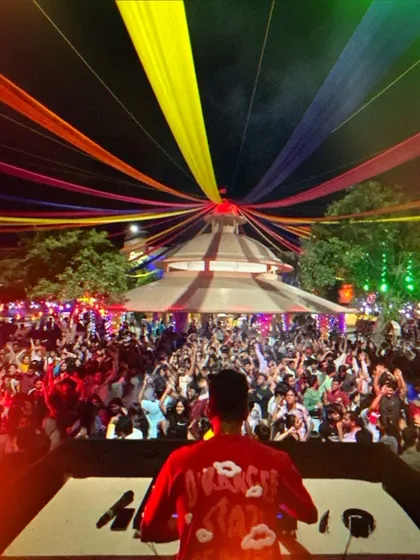 Facing a sea of over a thousand people at Wonderla, all connected by the same beat. There's no better feeling. I thrive on the energy of big crowds, whether it's a concert or a festival.