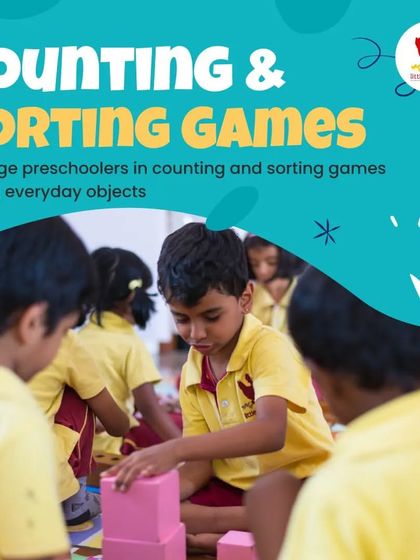 We use everyday objects for counting and sorting games. This hands-on approach helps preschoolers grasp mathematical concepts like quantity and categorization in a tangible, engaging way.