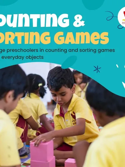 We engage preschoolers in counting and sorting games using everyday objects. This hands-on approach to math makes abstract concepts tangible and fun.
