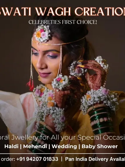 My promise of quality and elegance. This poster showcases a beautiful Haldi bride, representing my commitment to making every occasion special.