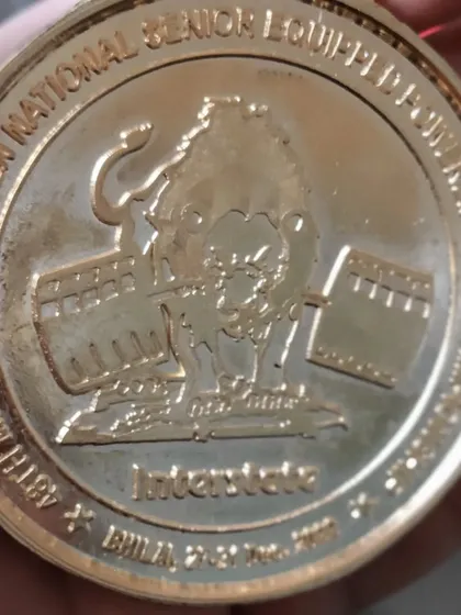 The interstate gold medal from the 2022 championship in Bhilai.