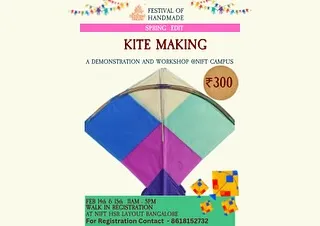 Perfect for all ages, our kite making workshop is a chance to build and decorate your own patang. It's a wonderful activity that combines simple engineering with artistic expression.