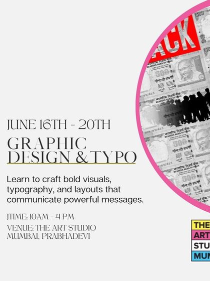 Our Graphic Design & Typography workshop teaches you how to create bold visuals that communicate powerful messages. You will learn the principles of layout, typography, and visual storytelling to craft compelling design work.