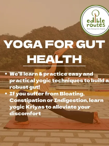 Join us to learn practical yogic techniques to build a robust gut. Our workshops are perfect for anyone suffering from bloating, constipation, or indigestion.