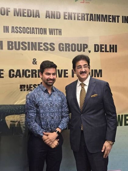 With Mr. Sandeep Marwah at a seminar on cyber laws. It was an enthralling experience to be part of this important legal event.