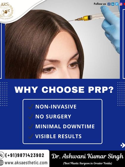 One of the main advantages of PRP is that it is a non-invasive procedure. There is no surgery involved, downtime is minimal, and patients can see visible results over a series of treatments.