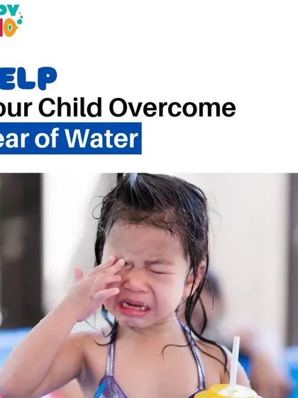 It's very common for children to have a fear of water. My approach is always gentle and patient. This image shows a child who is feeling overwhelmed, and my goal is to help them conquer that fear step by step.