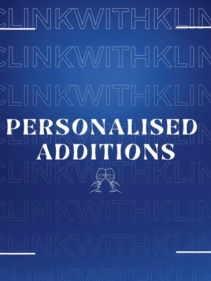 A graphic highlighting our "Personalised Additions" service, inviting clients to explore how we can make their celebration unique.