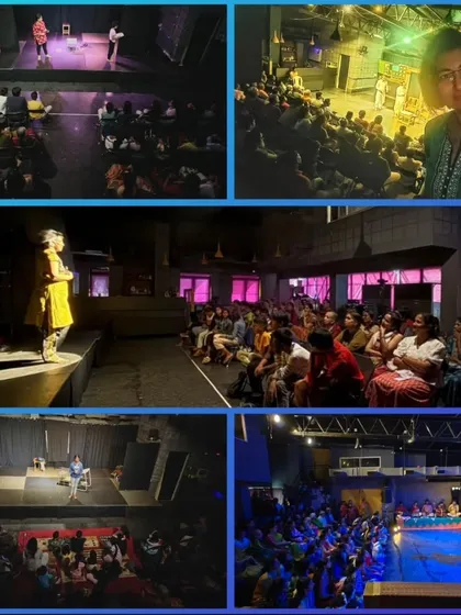 A collage celebrating seven incredible years of art! This is just a glimpse of the hundreds of plays, dance recitals, music shows, comedy nights, and workshops that have filled our space with life and creativity.