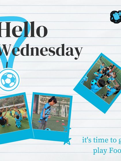 Hello Wednesday! It's time to play football. This post reminds you about our exclusive training program for different age groups, from 18 months all the way to 8 years.