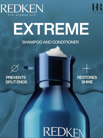 For preventing split ends and restoring shine, I recommend the Redken Extreme shampoo and conditioner, especially during the monsoon season.