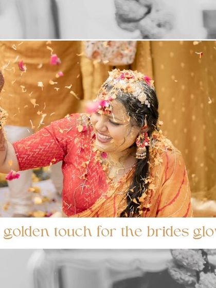 A beautiful, candid moment of the bride, Divyanshi, tossing flower petals in the air with a joyful expression.
