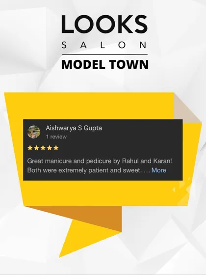 Another look at a fantastic review from our client Aishwarya. She highlights the great manicure and pedicure service and the patient, sweet nature of our technicians, Rahul and Karan.