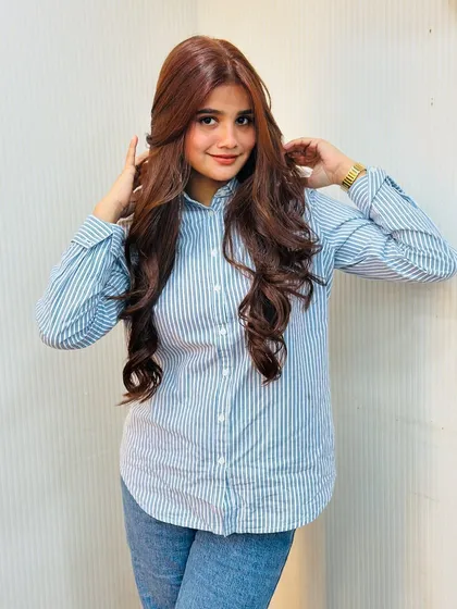 This client is ready for any event with her stunning new hair color and style.