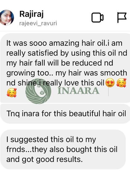 A satisfied client who loves the reduced hair fall and increased smoothness and shine. She has already suggested the oil to her friends who are also getting good results.