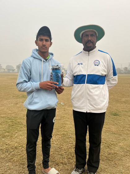 Ali Malik recognized for his match-winning spell of 6 wickets.