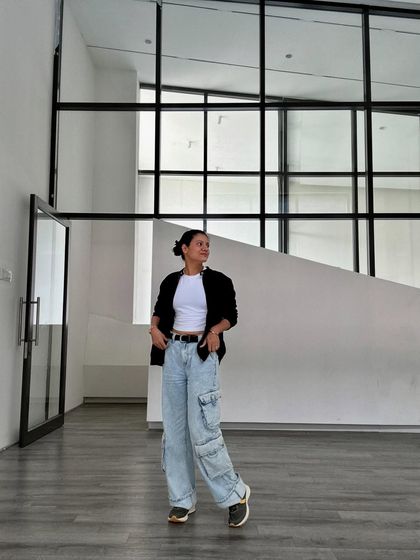 A candid moment of me in the empty studio, just before we launched. I was manifesting all the good vibes and energy that this space would soon hold.