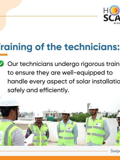 Our technicians undergo rigorous training to ensure they are well-equipped to handle every aspect of solar installation safely and efficiently.