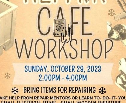 This poster for our workshop at Kreu Makerspace encourages people to bring their broken decorative lights for repair before the festive season.