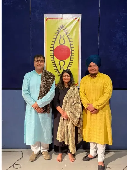 With Sir Purbayan Chatterjee ji and Megha Rawoot ji after a successful series of concerts. The camaraderie between artists is a beautiful part of this journey.