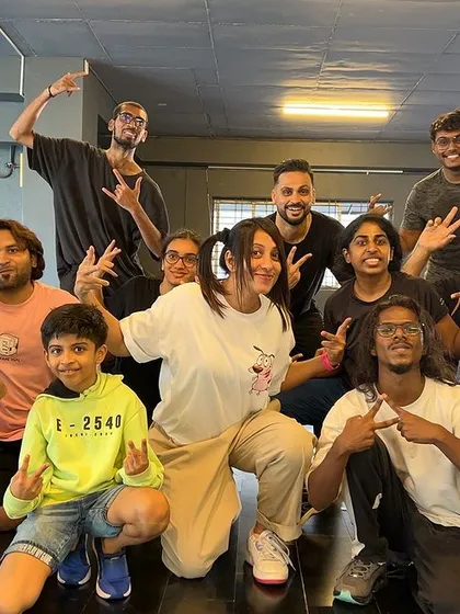 A happy group of students and instructors after a great class. The energy and smiles are what make our community special.