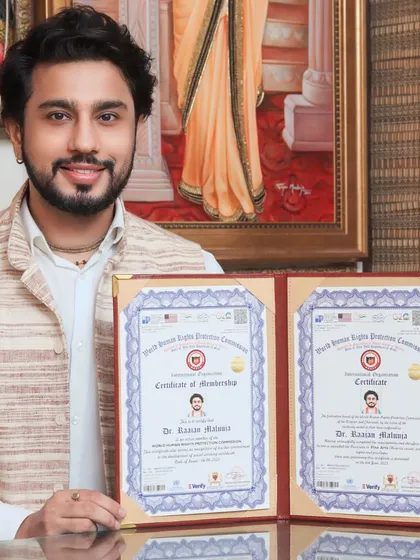 Displaying my certificates from the World Human Rights Protection Commission. Love you Thakur ji, Love you Maa.