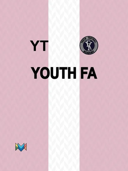 A preview of our pink and white jersey design. This kit combines a clean aesthetic with our official academy branding, worn by teams in various leagues.