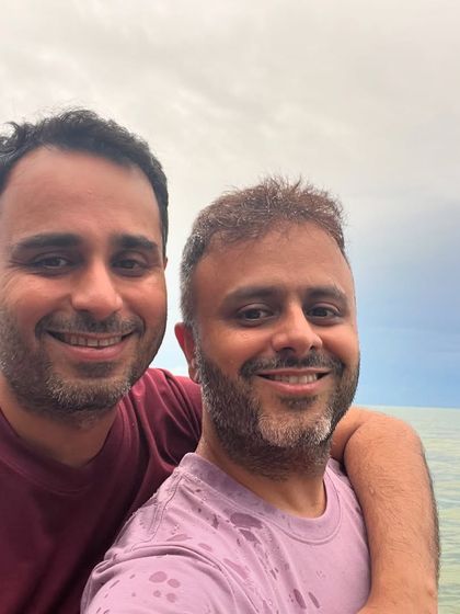 The simple joys of life, like riding two-wheelers with my parents. Wishing them a very happy wedding anniversary.