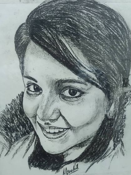 An older charcoal work of mine, showing the foundation of my portrait style. It's a reminder that art is a continuous journey of improvement.