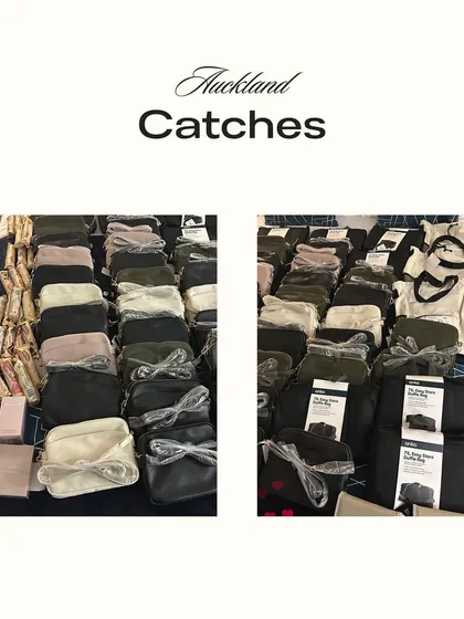 A collage showing the "Auckland Catches" from a recent trip. It's always so satisfying to see all the pre-ordered items together.