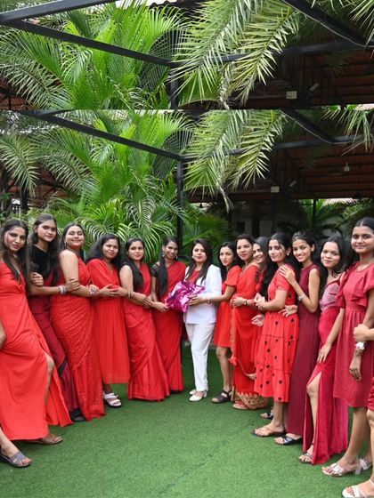 A beautiful memory from our graduation day for Batch 15. The bond we build during the course is special. I am so proud to see my students, dressed in red, celebrating their hard-earned success together as a team.