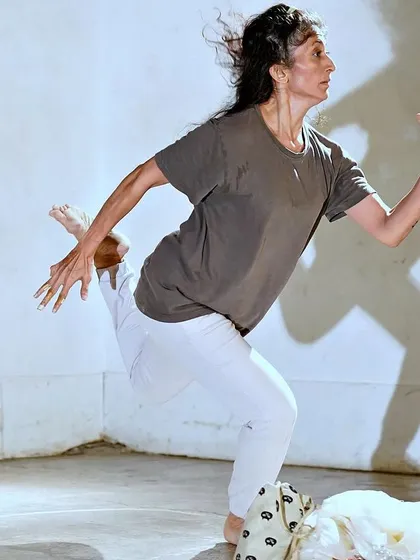 A dynamic shot from my solo piece "DANDYLION," performed in Tokyo. The movement in this piece is about the strength and fragility of life.
