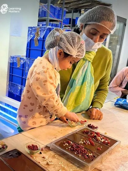 A delicious field trip to a chocolate factory. The children learned about the bean-to-bar process, engaged their senses of smell and taste, and even got to create their own chocolate bars, making for a memorable and educational day.